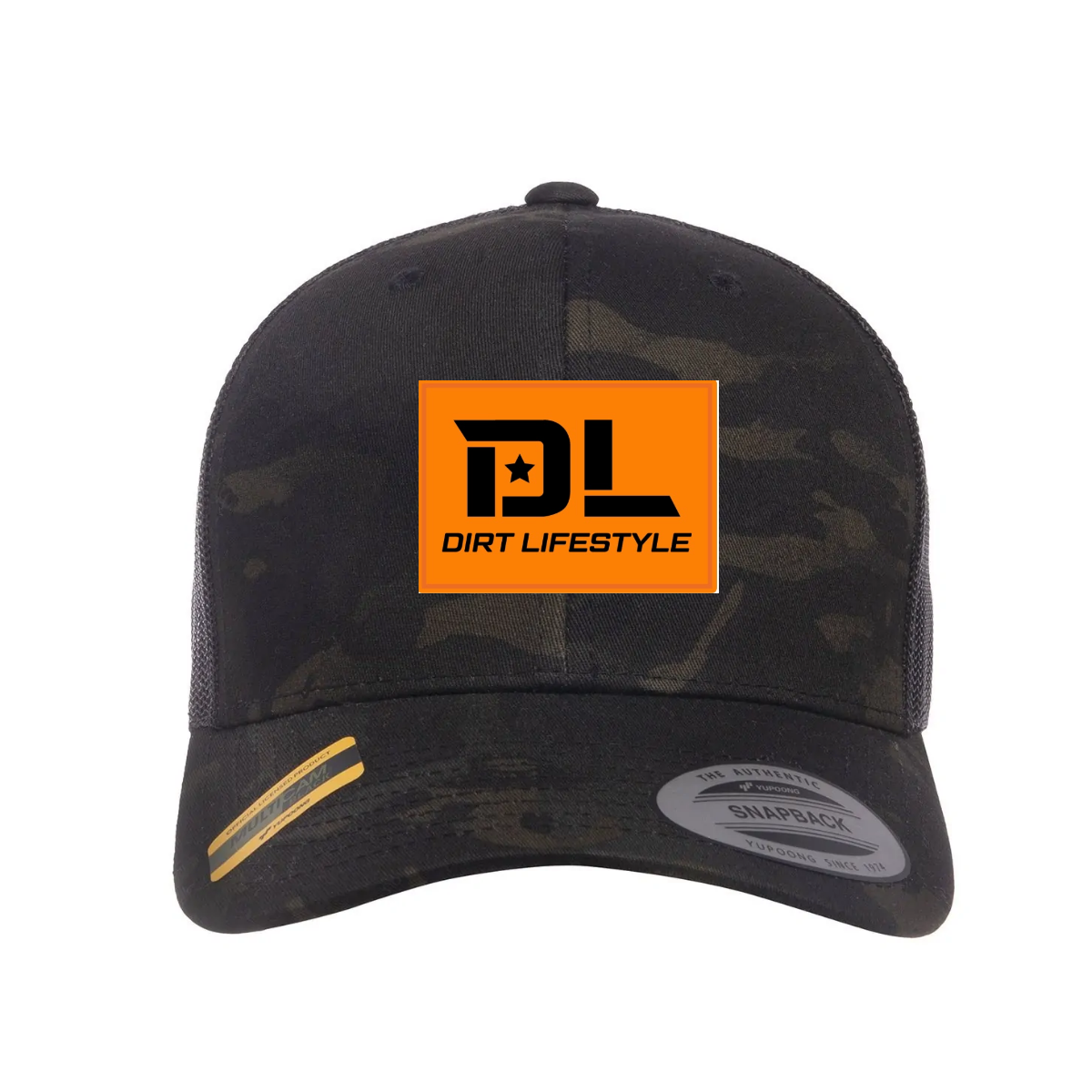 Black Camo Patch Hat